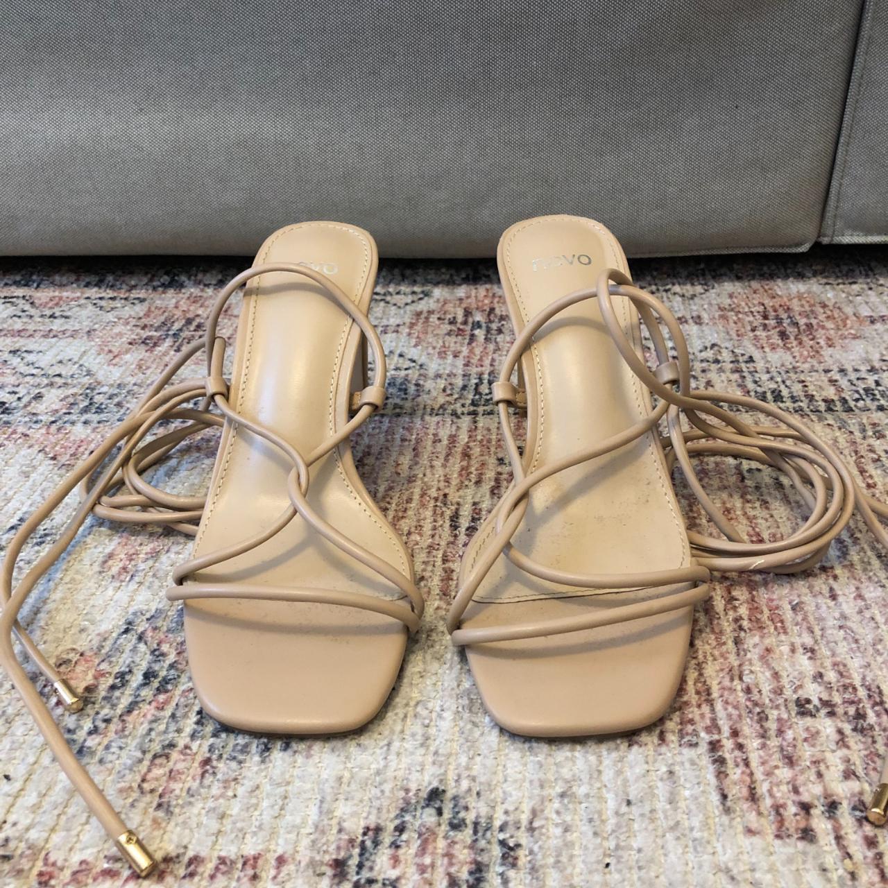 Novo nude lace up heels. These are a super cute... - Depop