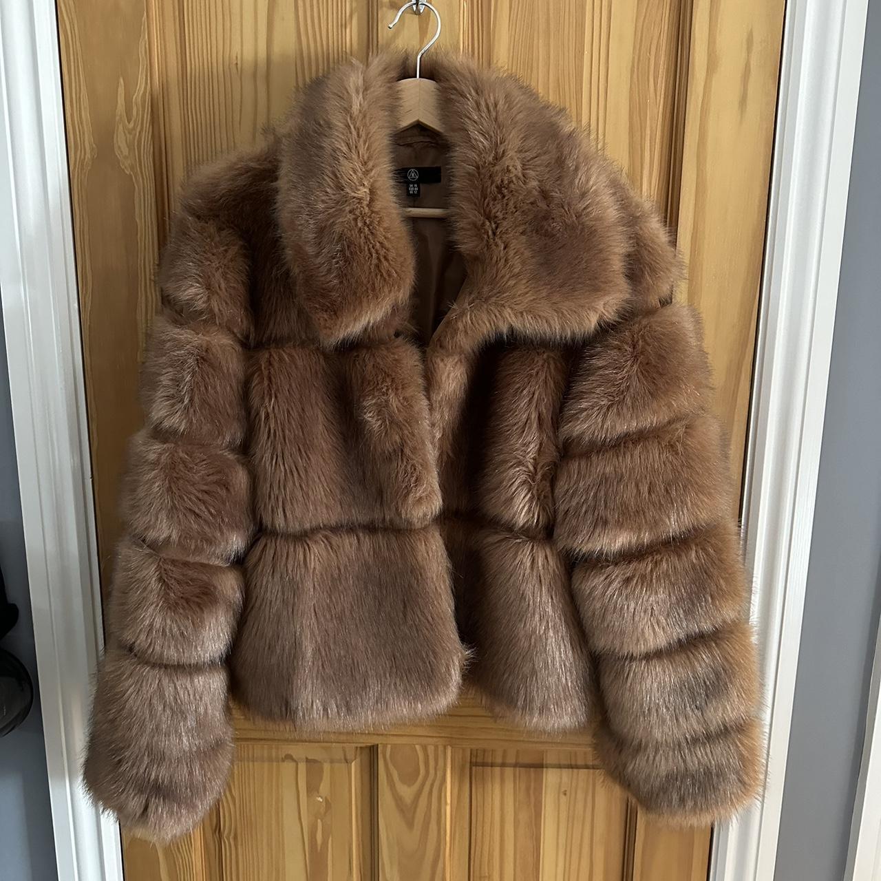 Missguided Faux Fur Coat Excellent Condition. Depop