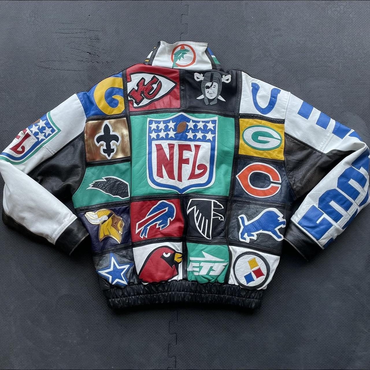 Authentic Vintage NFL leather jacket San Francisco - Depop