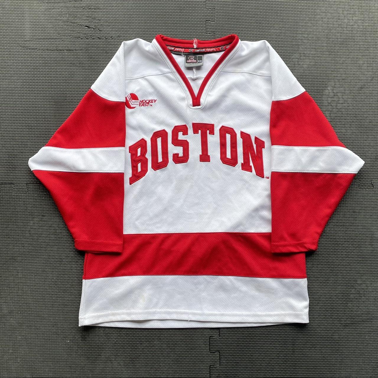 Men's White Boston University Hockey Jersey