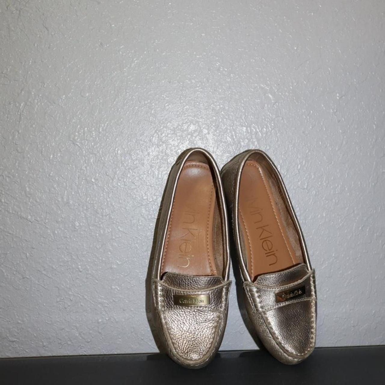 Calvin klein gold store loafers