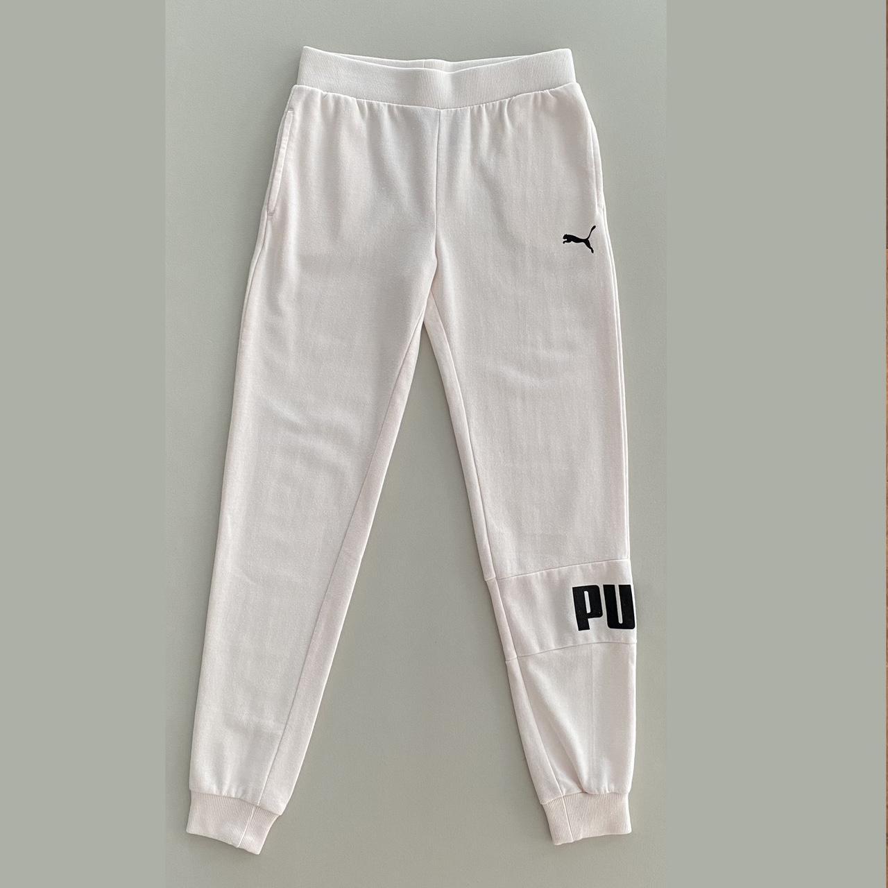 Puma Pull On French Terry Pink Jogger Sweatpants - Depop