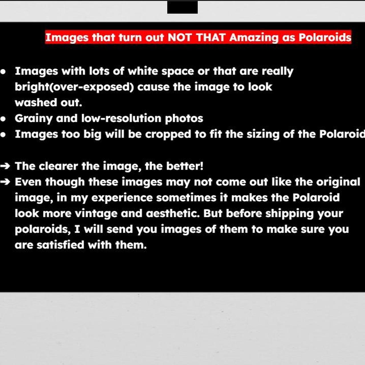 Custom White Polaroid Prints 📷 Depop