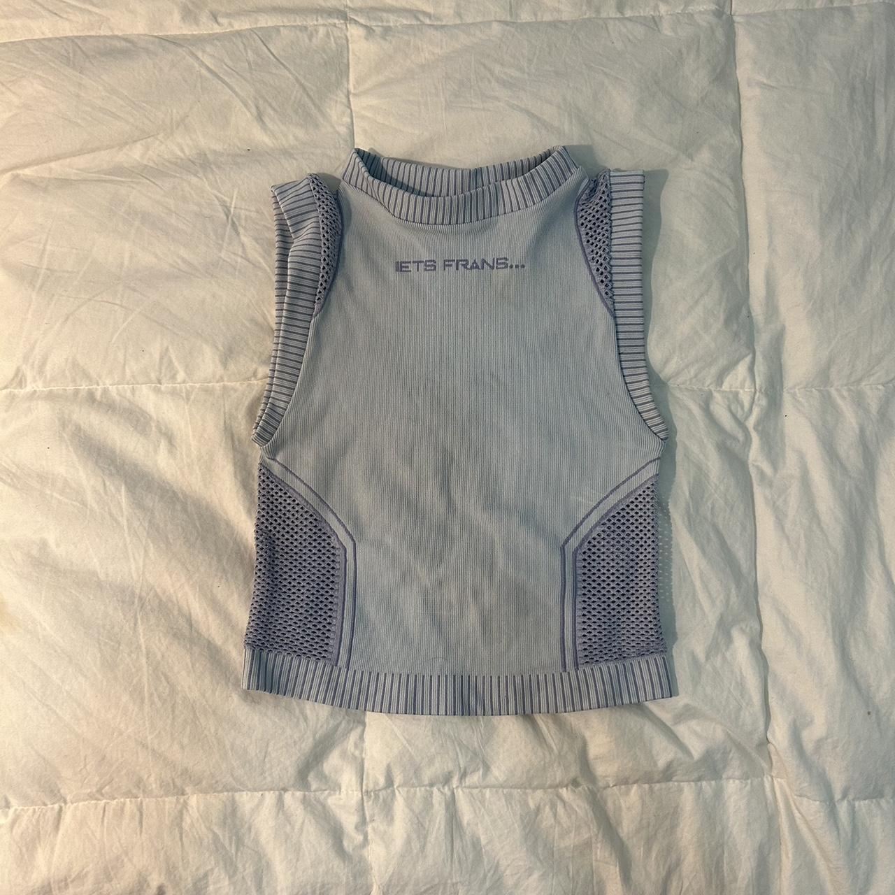 Urban Outfitters Women's Blue Crop-top