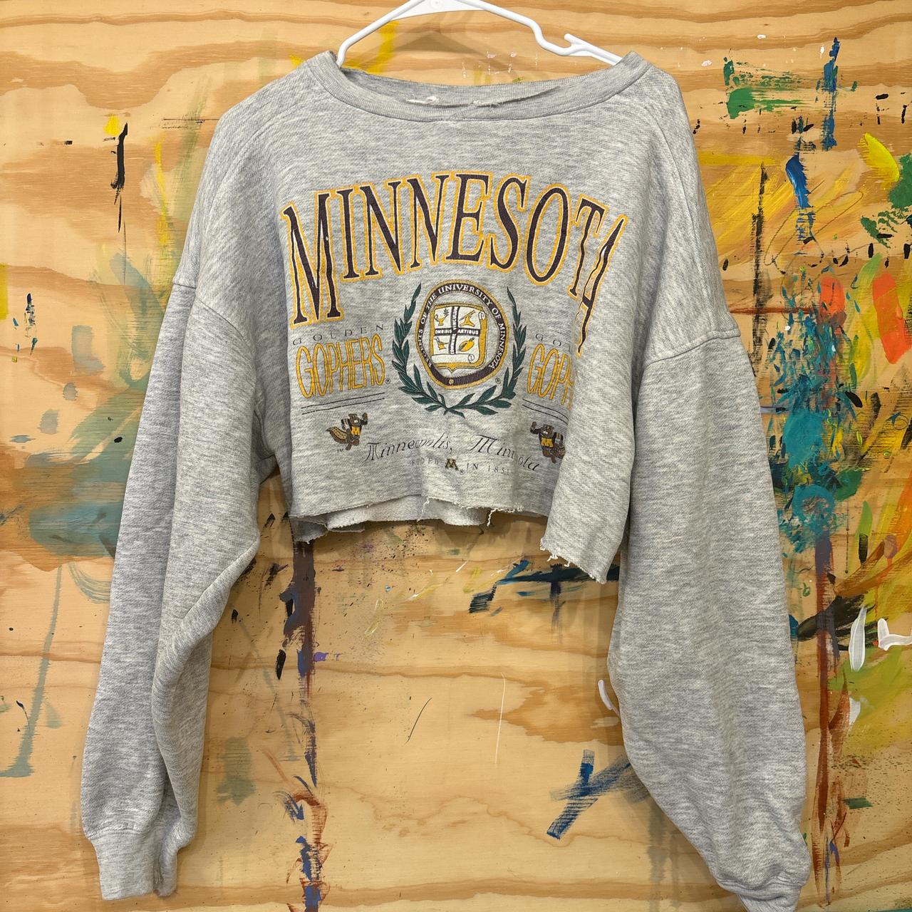 vintage Minnesota Largest マスタング スウェット L super rare vintage 1990s minnesota vikings football | Depop