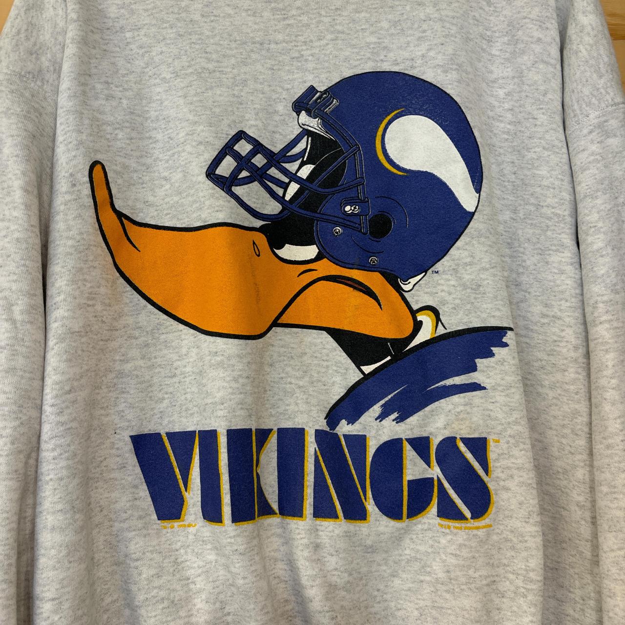 vintage Minnesota Largest マスタング スウェット L Minnesota Vikings Nike 1988 Skyline Vintage Sweatshirt 1/4