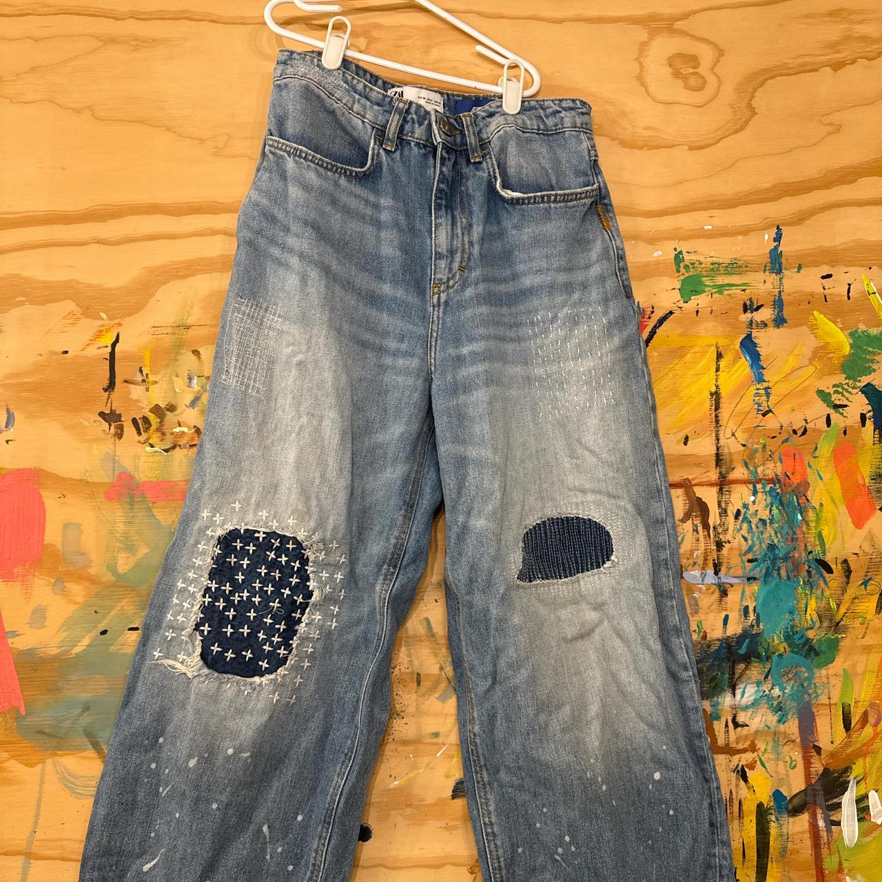 Ader Error Women's Embroidered Jeans - Blue/Navy … - image 1