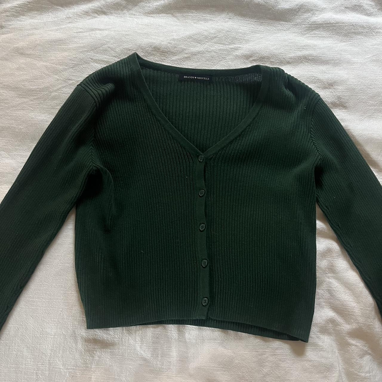 Brandy Melville forest green cardigan one size fits... Depop