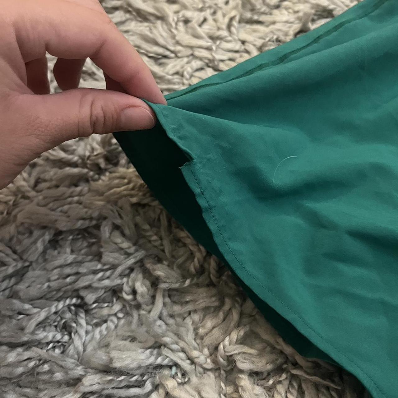 aerie green crossover shorts few flaws shown in... - Depop