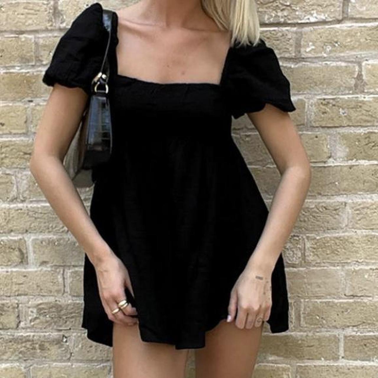 Princess Polly Women's Black Playsuit-romper | Depop