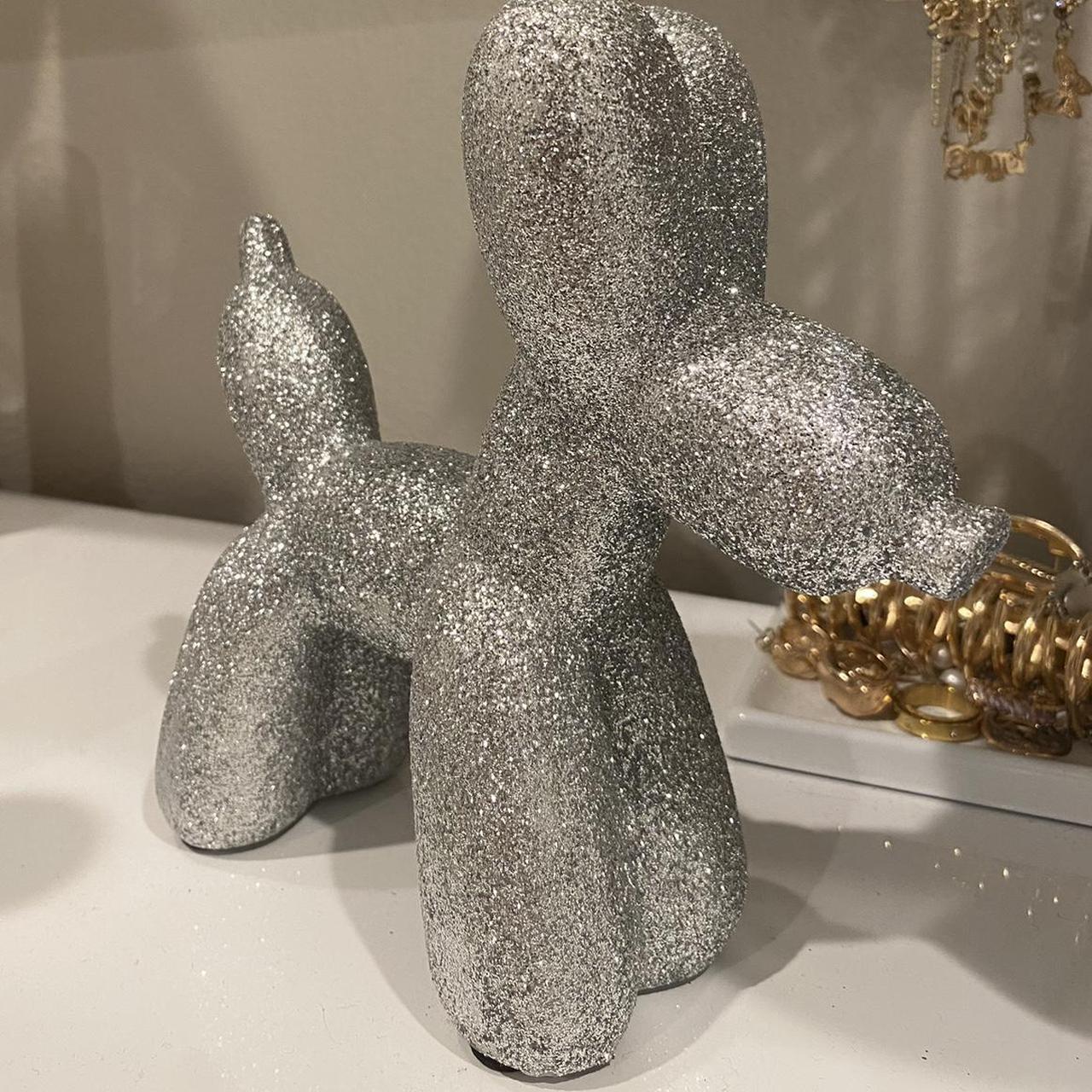 Sparkly/glittery balloon dog room decor - Depop