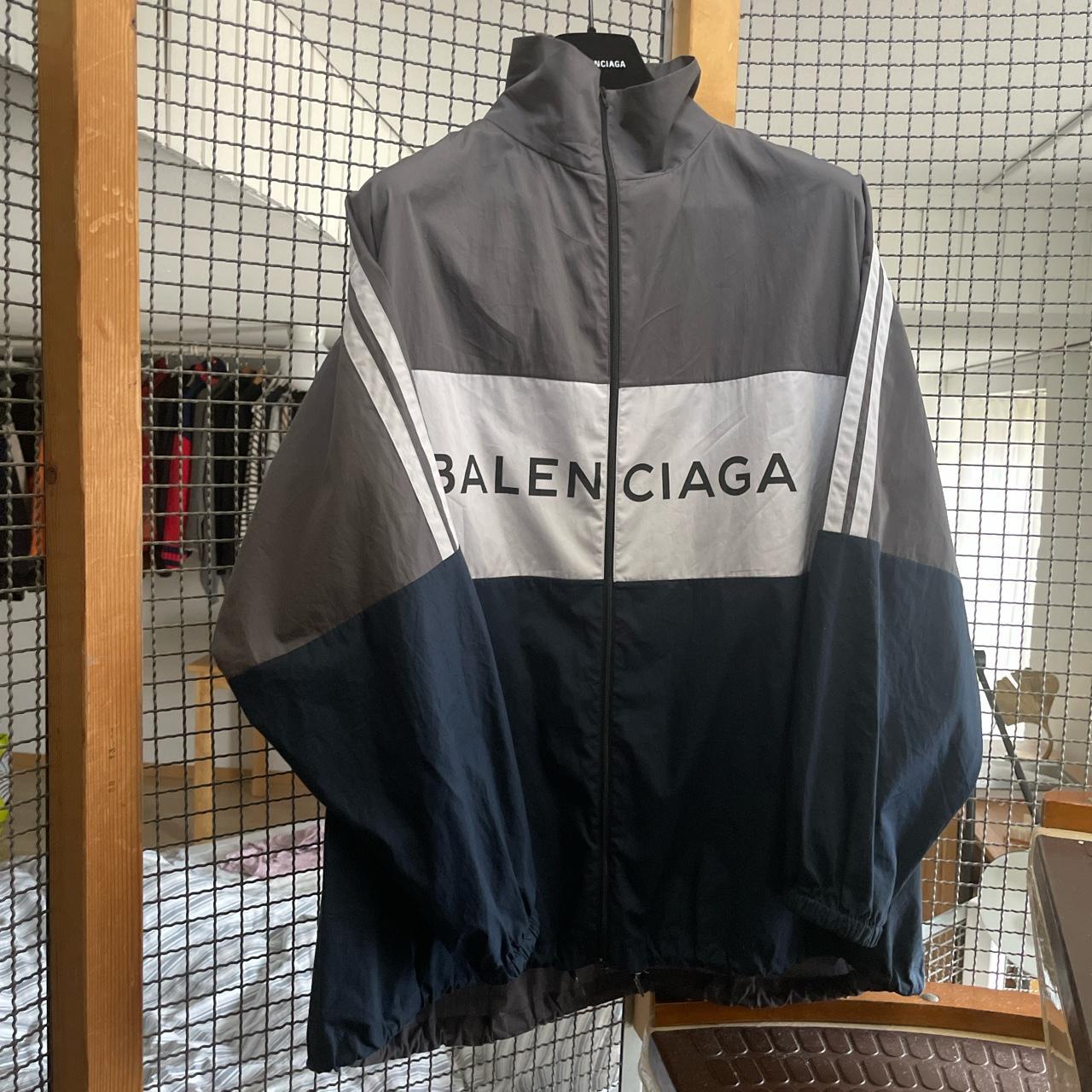 Balenciaga windbreaker mens grey online