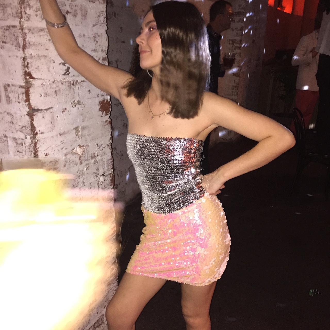 Pink Sparkle Skirts Vintage Fun Pink Sparkly Sequin Skirt