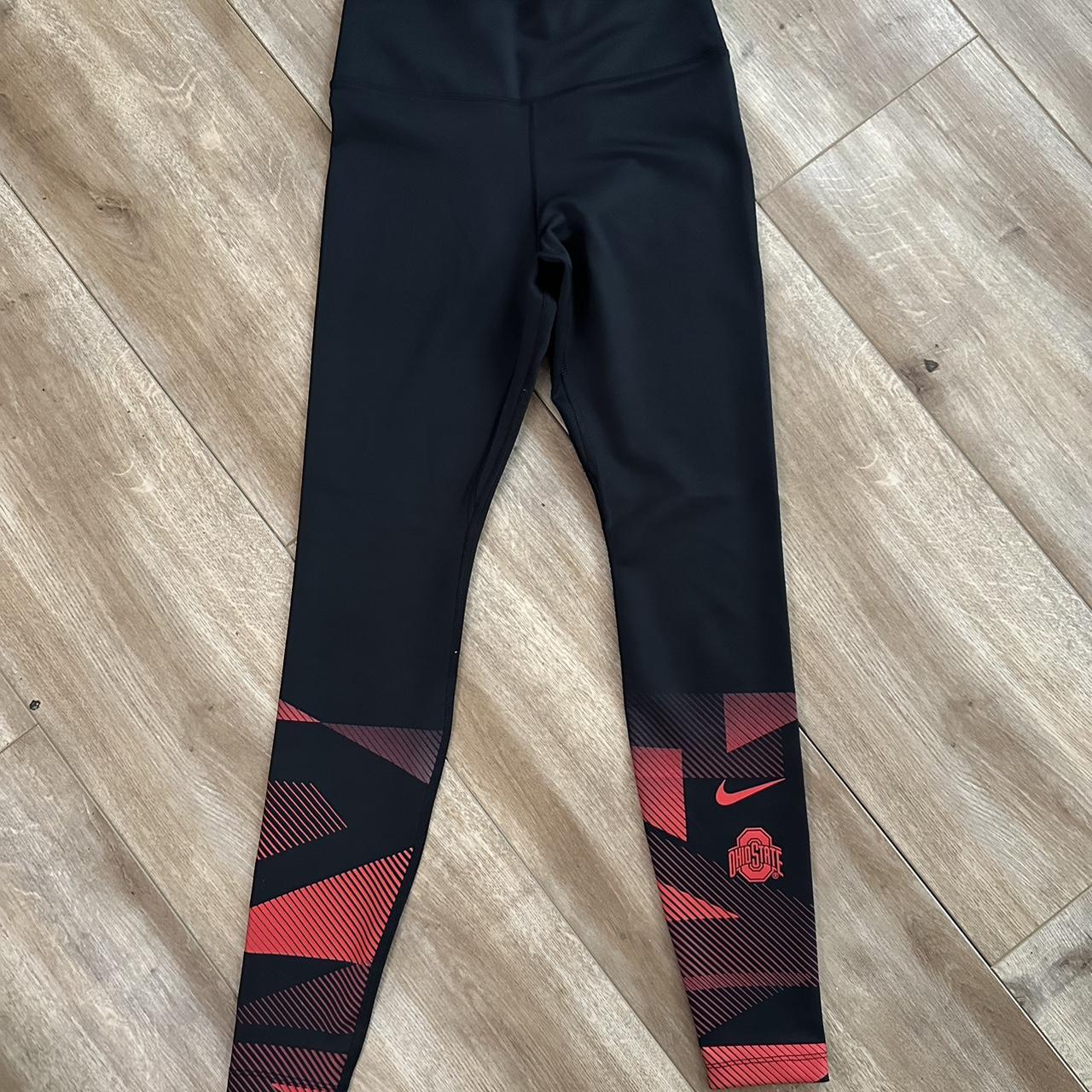 small nike ohio state leggings perfect condition Depop