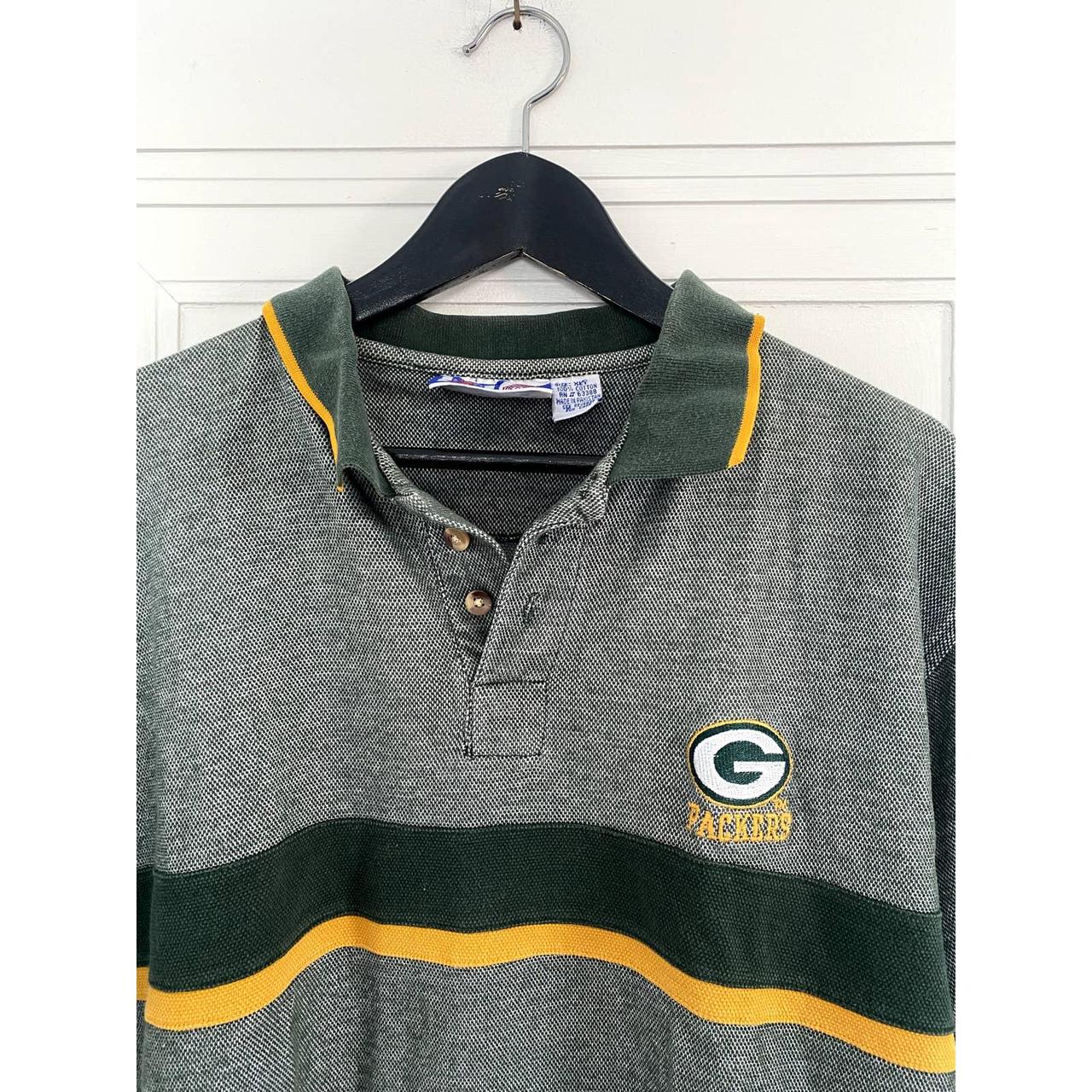 Vintage Green Bay Packers NFL Football polo shirt. - Depop