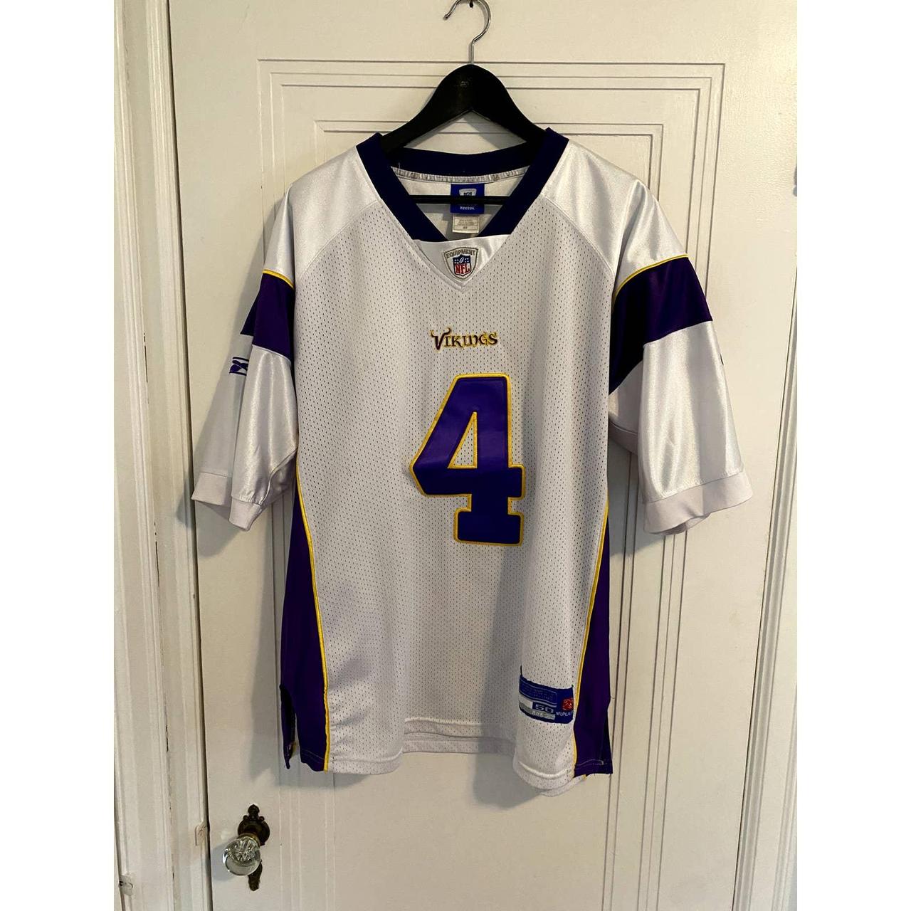 Reebok, Shirts, Minnesota Vikings Brett Favre Jersey Purple And Gold Size  Medium