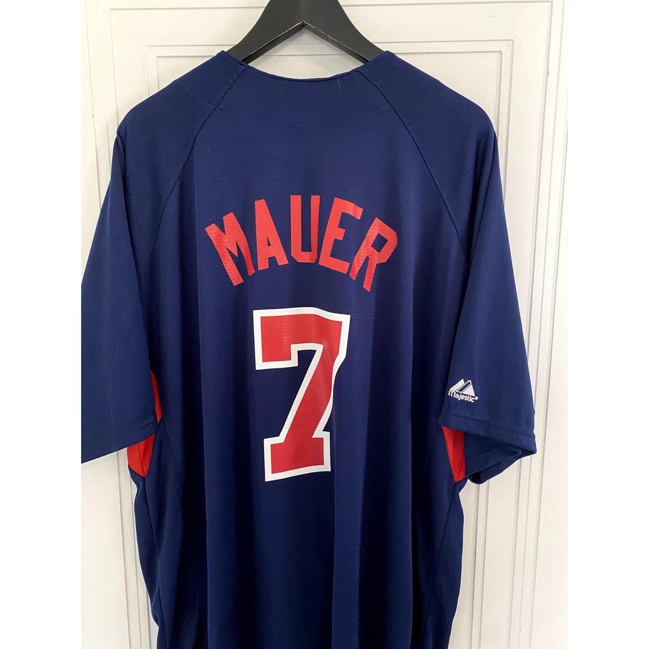 Throwback Minnesota Twins Joe Mauer Majestic MLB - Depop