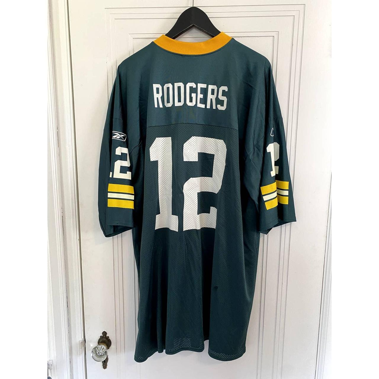 Aaron Rodgers Green Bay Packers Jersey #12 Reebok On - Depop