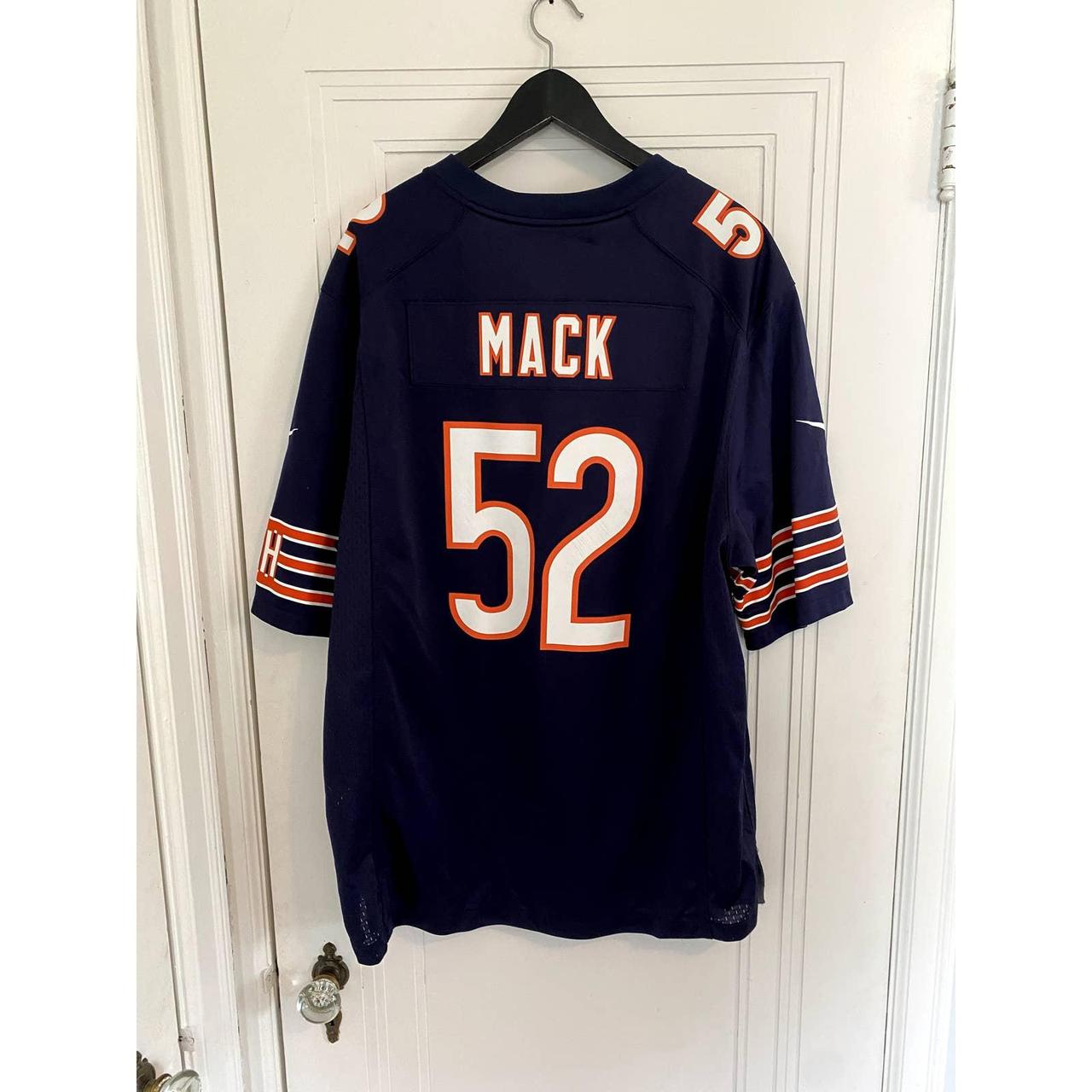 Khalil Mack Chicago Bears Signed Blue Nike Jersey Size XL