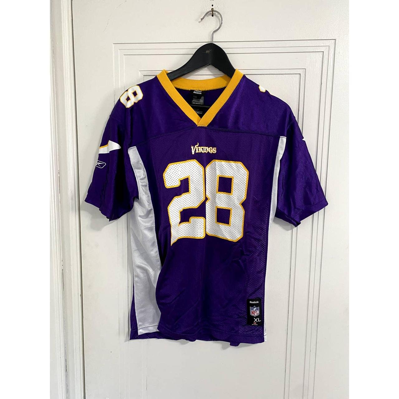 Reebok, Shirts, Reebok Minnesota Vikings Adrian Peterson Jersey Size  Small