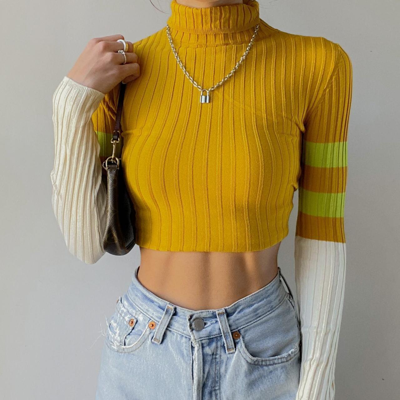 Urban Outfitters Mustard Yellow Color Block Depop