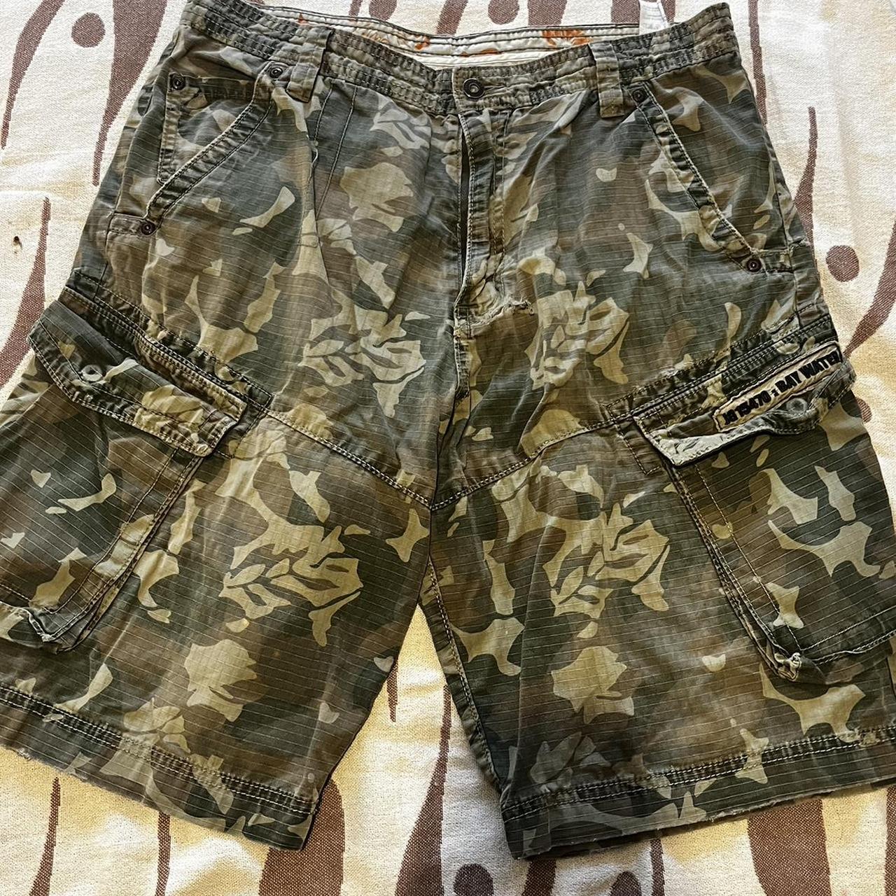 Mens camouflage jorts Great quality early 00’S next - Depop