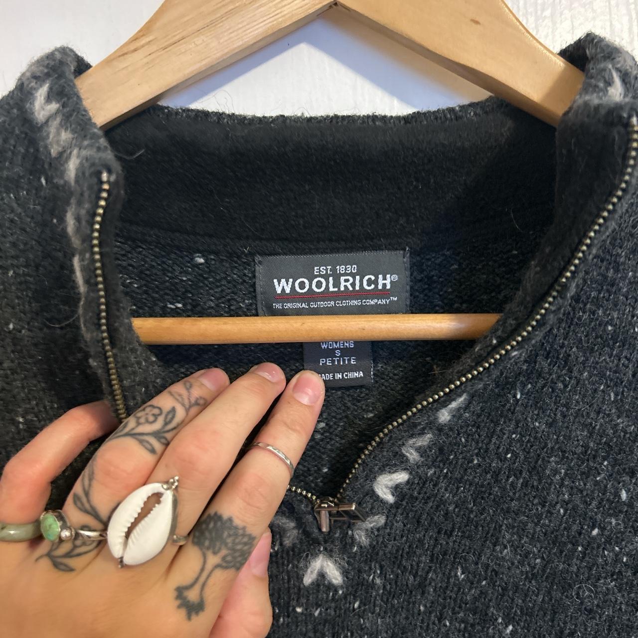woolrich quarter zip wool sweater // super cute and... Depop