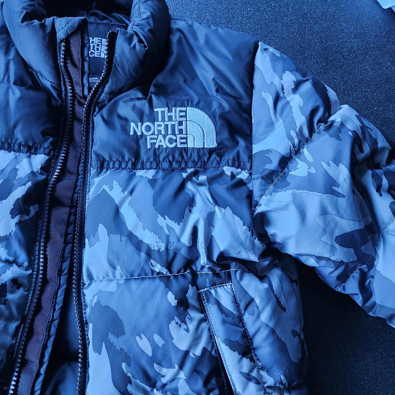 North face nuptse Jacket Kids size XS Very good... Depop