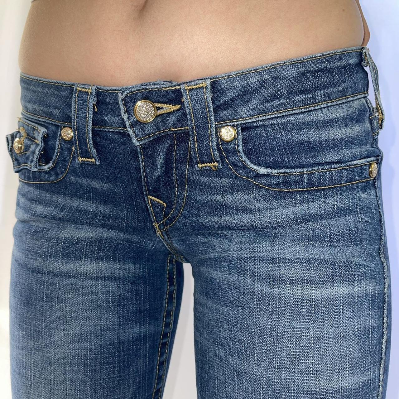 True Religion Y2k Rhinestone Jeans this dead stock... - Depop