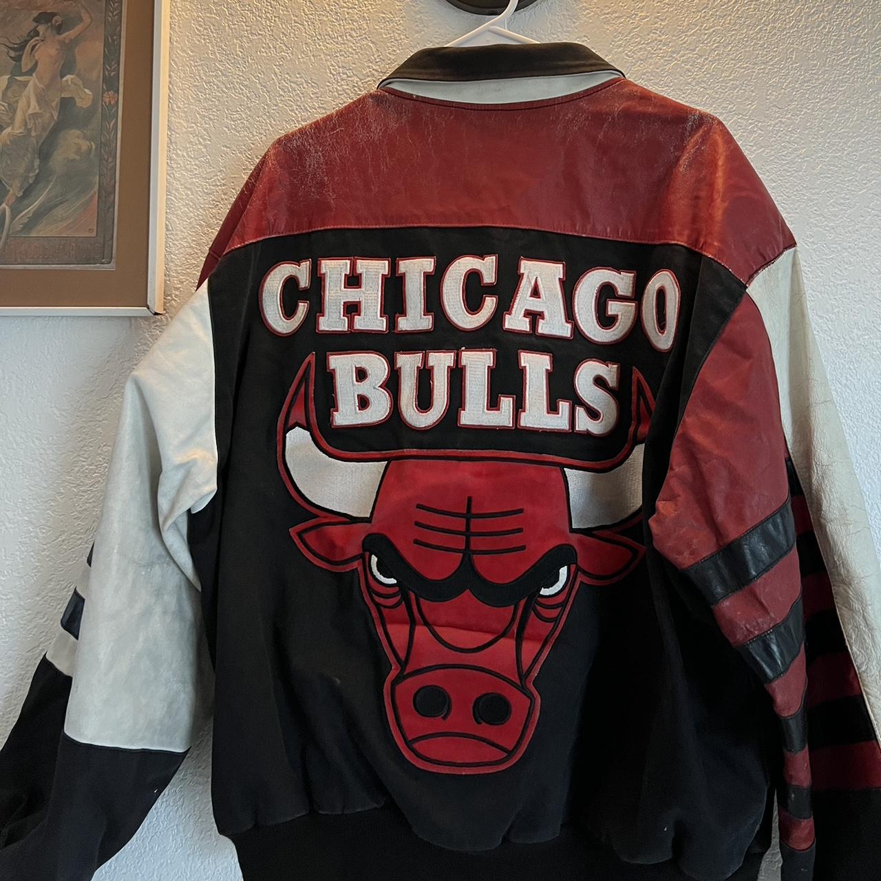 Vintage Jeff Hamilton Bulls Jacket Jacket has... - Depop