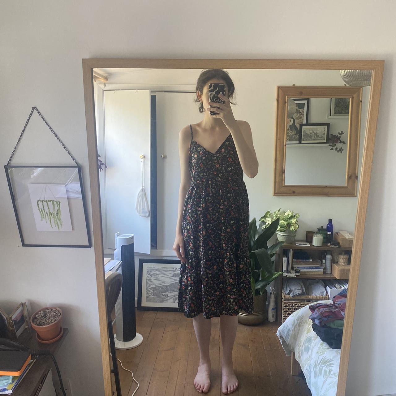 Urban Outfitters Floral Midi Dress Size M Depop