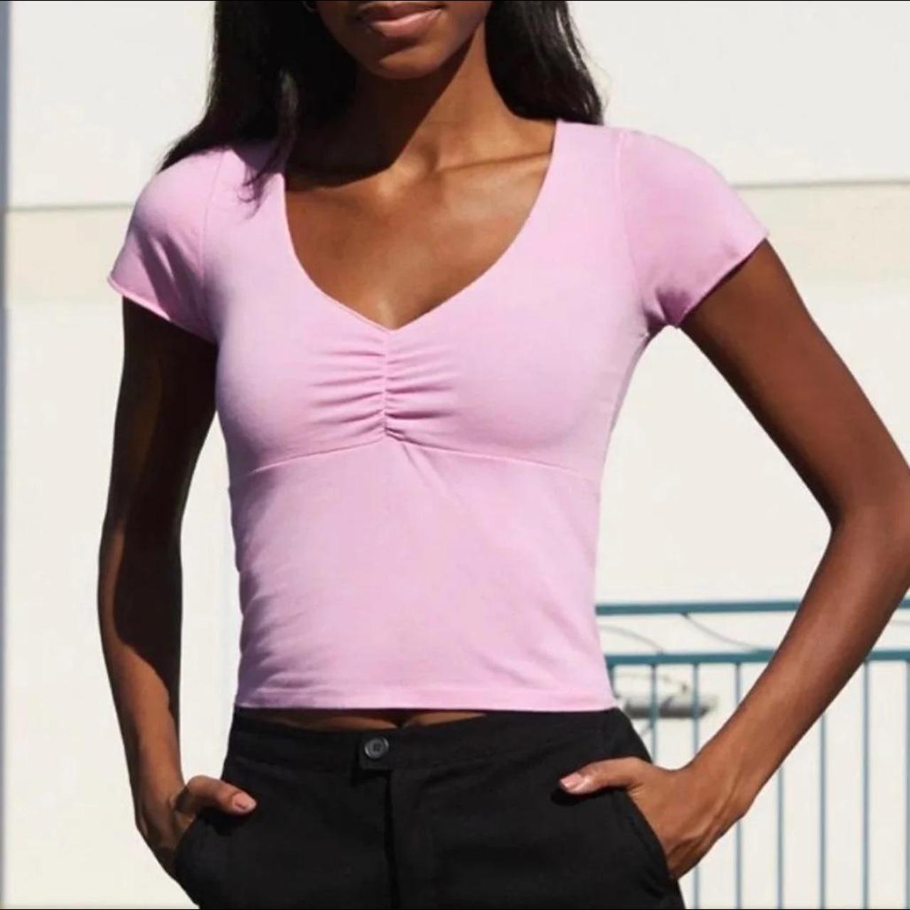 Bubblegum Pink Brandy Melville Gina Top Super Cute Depop