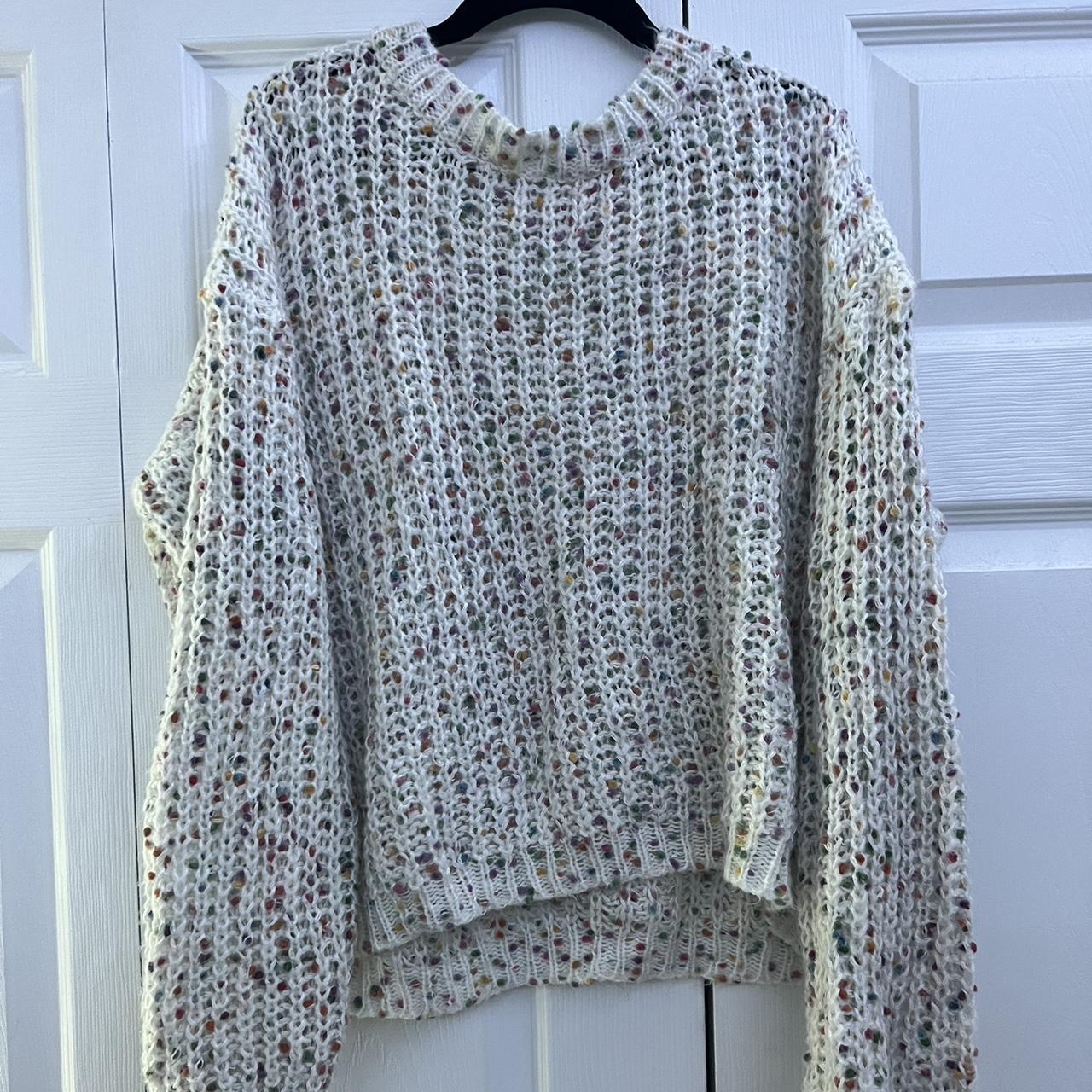 Rainbow on sale speckled sweater