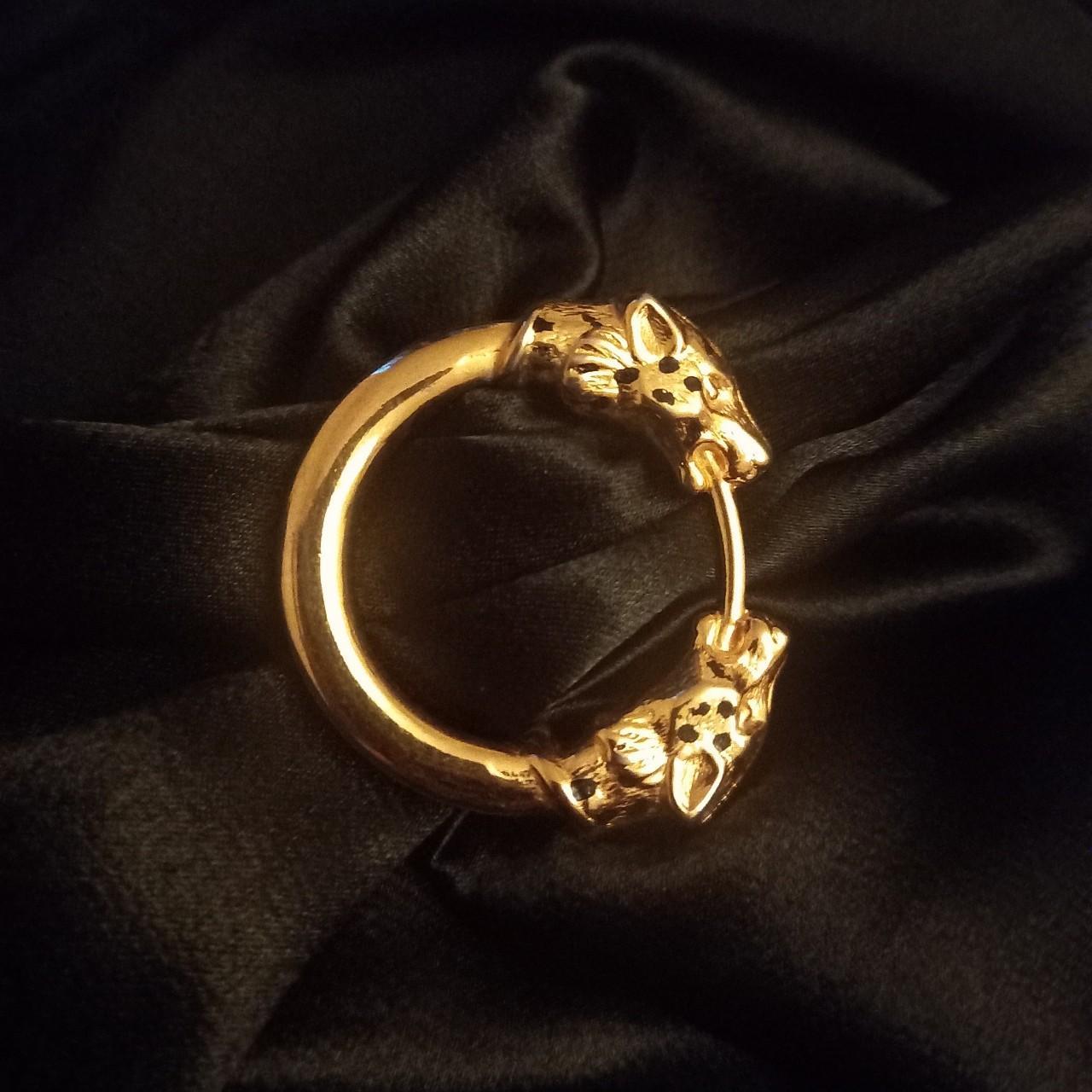 Scarf ring with leopard heads. Malka Paris. | Depop