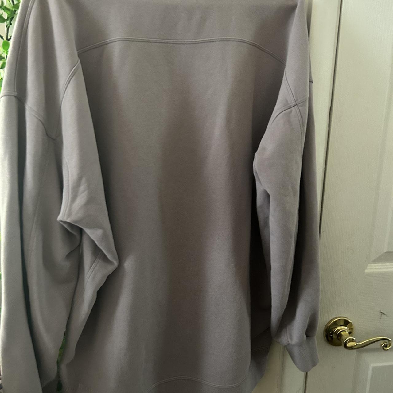 light purple lululemon crew neck fits oversized ... - Depop