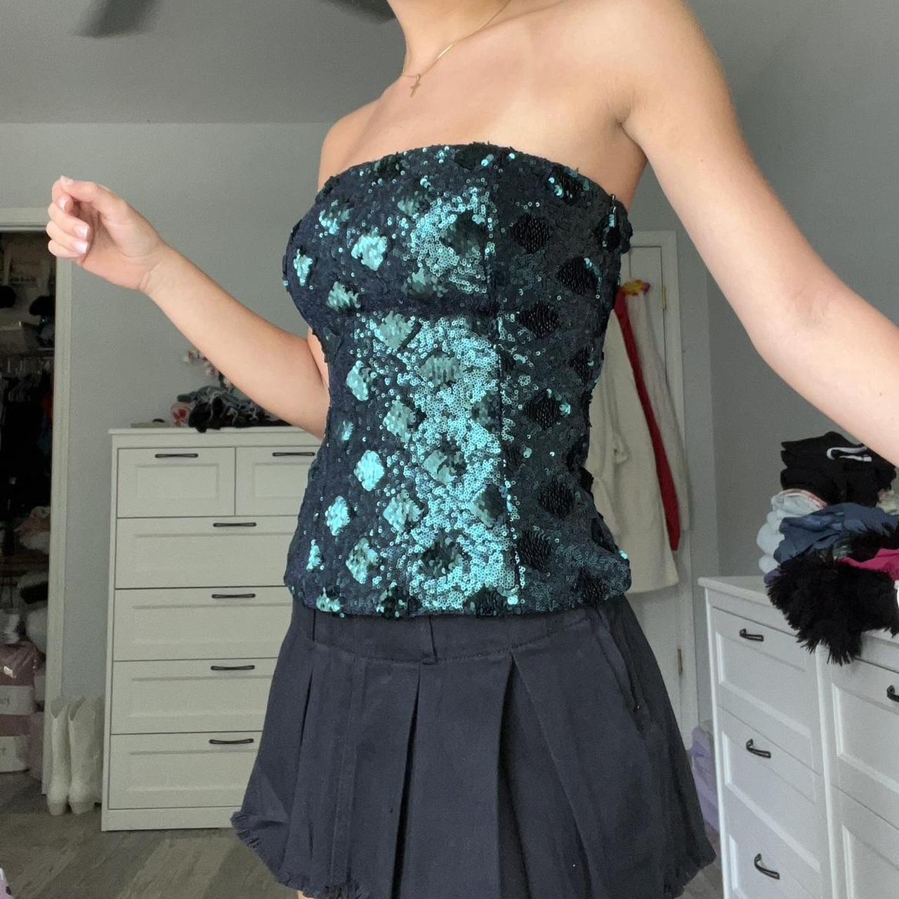 Zara sequin mermaid tube top, Please use