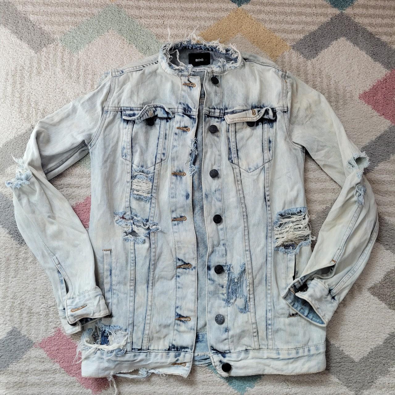 Pacsun distressed hot sale denim jacket