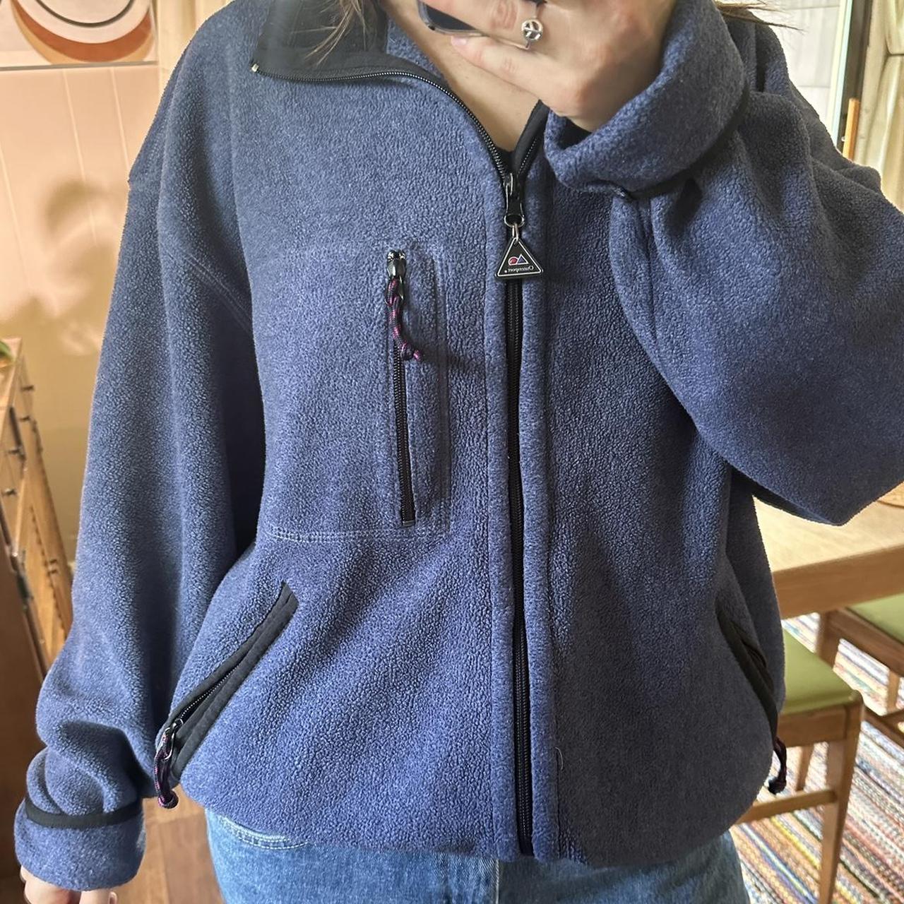 Vintage 90s blue outersport fleece zip up jacket.... Depop