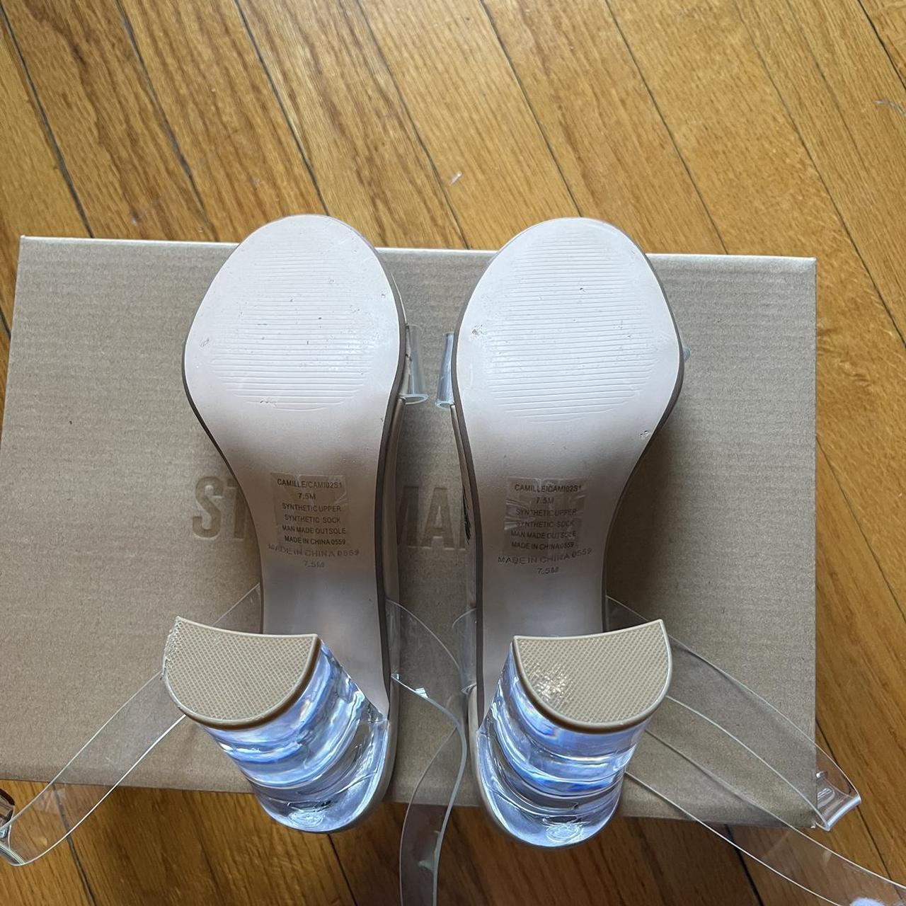 Steve Madden Camille Clear Vinyl Dress Sandals Depop