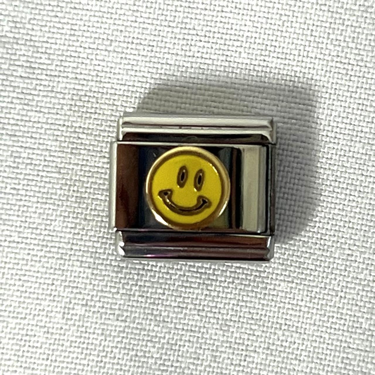 #329 Smiley face Italian charm link (18 charms... - Depop