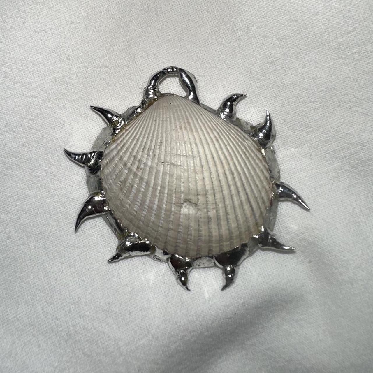 handcrafted soldered shell 🐚 🐚🐚🐚metallic pointy... - Depop