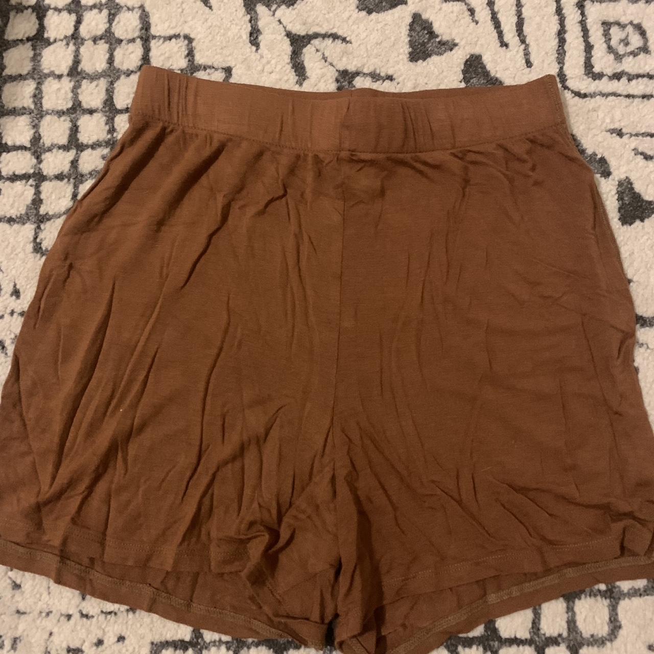 Skims brown shorts - XS but has adjustable - Depop
