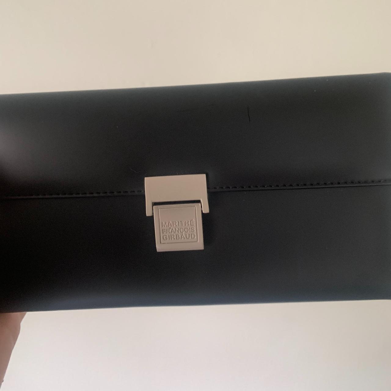 Marithé et François Girbaud black wallet with silver... - Depop