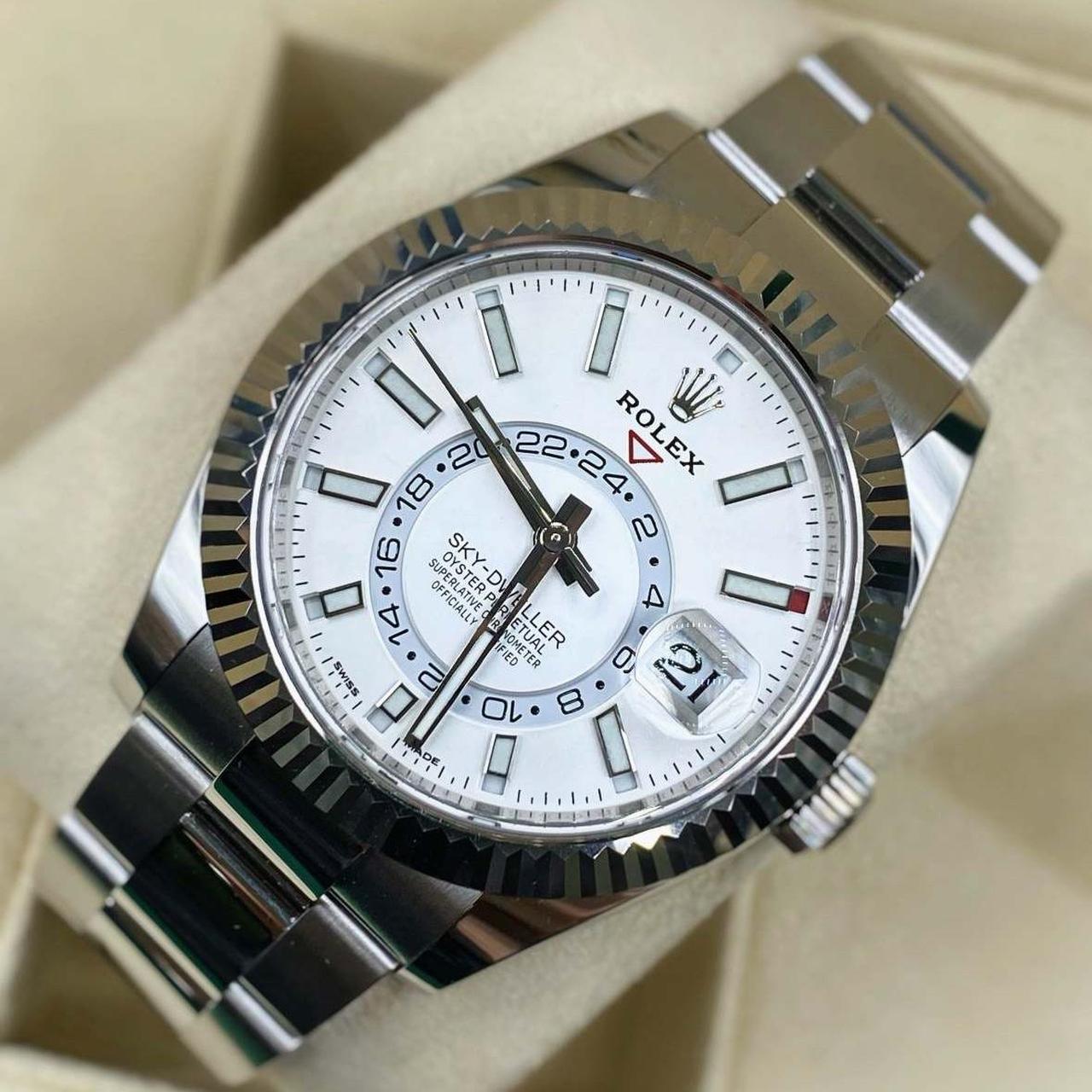 Rolex SkyDweller Automatic Men's 18kt White Gold... Depop