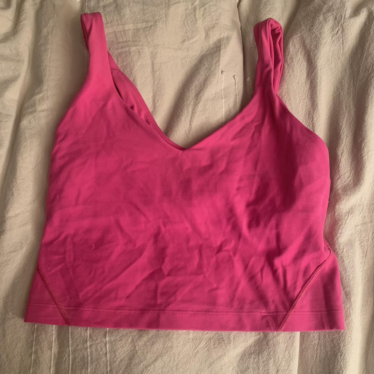Lululemon Women's Pink Vest Depop