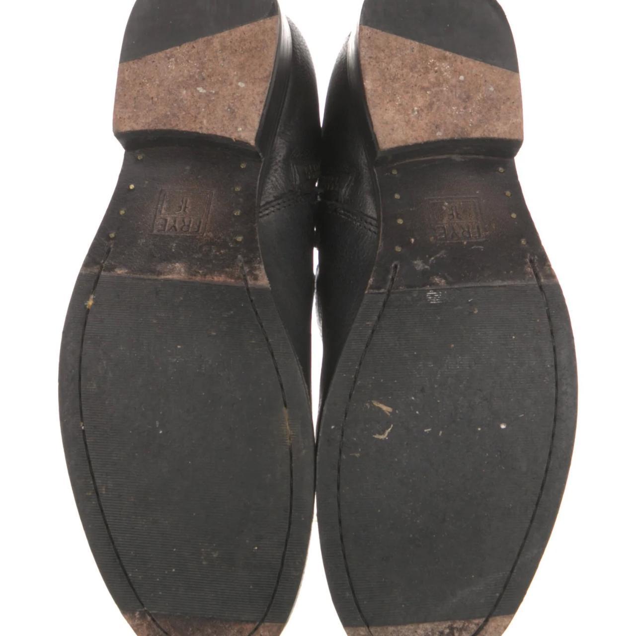 frye black leather booties