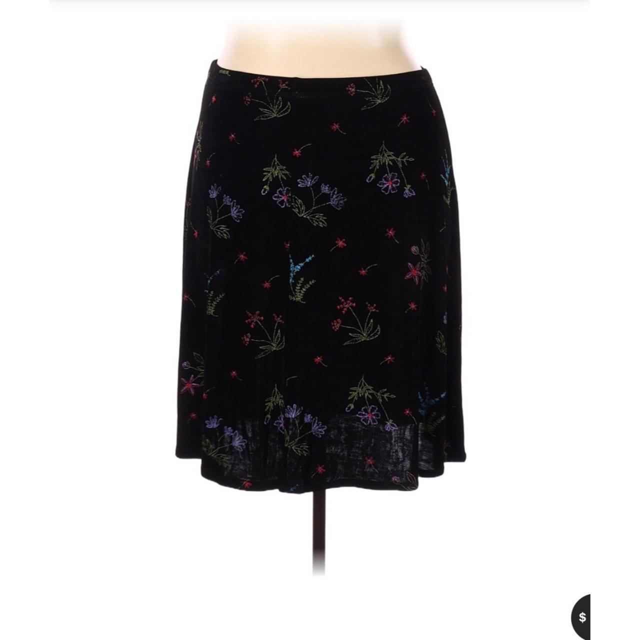 Vikki Vi Floral boho Swing Skirt Sz 3X - Depop