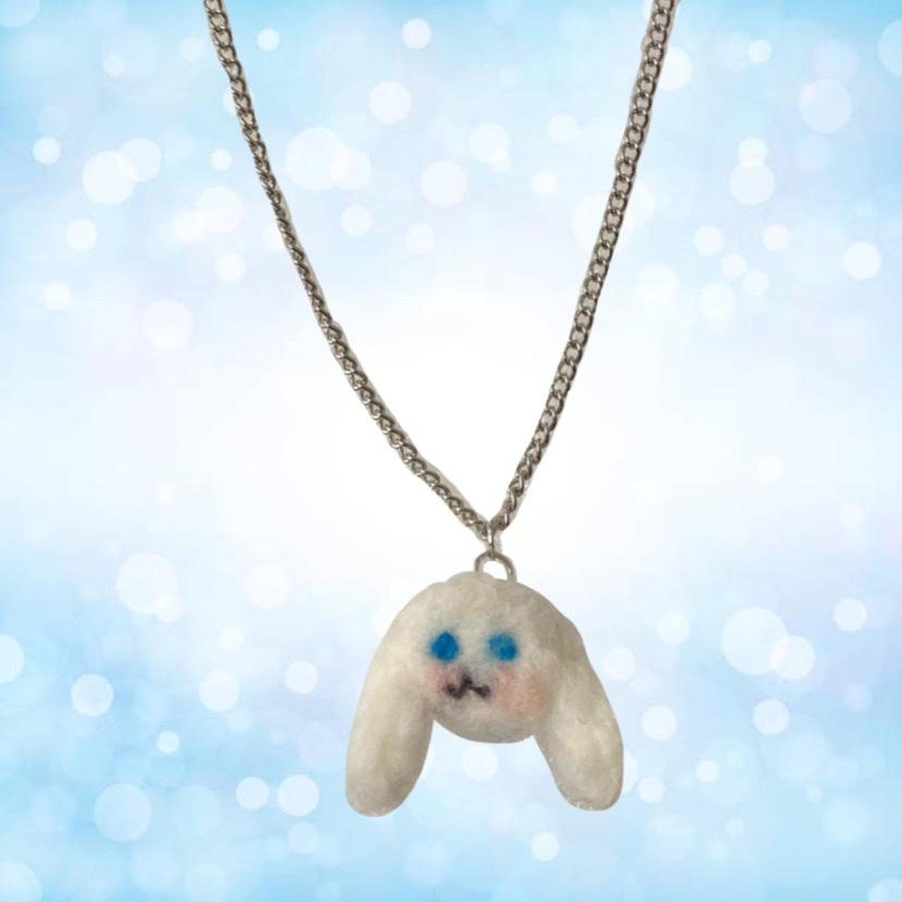 ☁️ Cinnamoroll necklace ☁️ Material : waxed rope - Depop