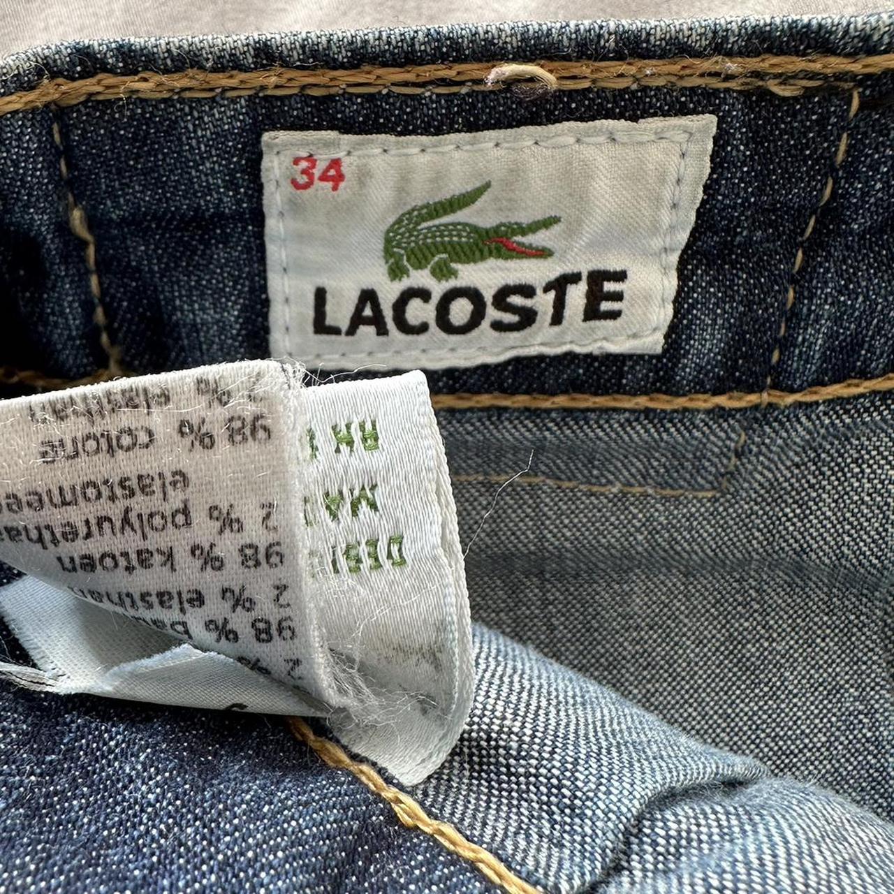 denim mini skirt Lacoste🐊 BELT LOOPS!!! y2k fit Size... - Depop