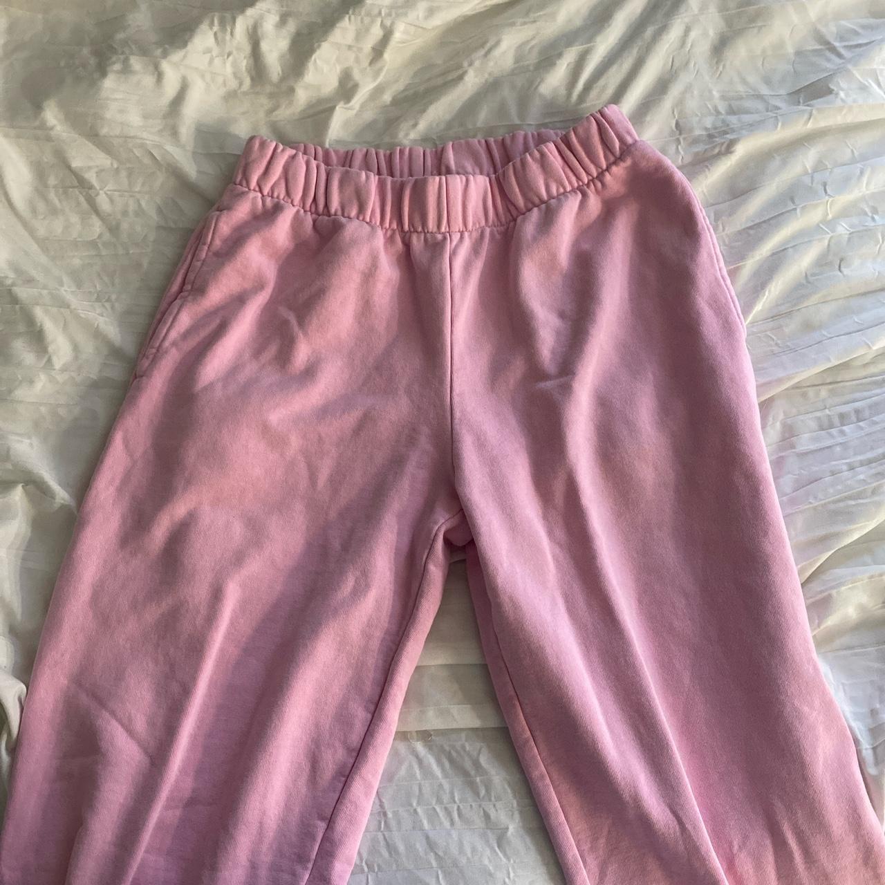 Brandy Melville Women's Pink Joggers-tracksuits | Depop